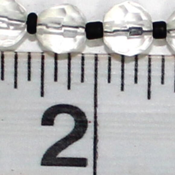 Older Express 3 Strand or Multi Layer Clear Facet Bead Lobster Clasp Necklace - Picture 7 of 9